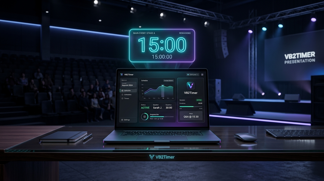 3D Конференц-таймер и оверлей